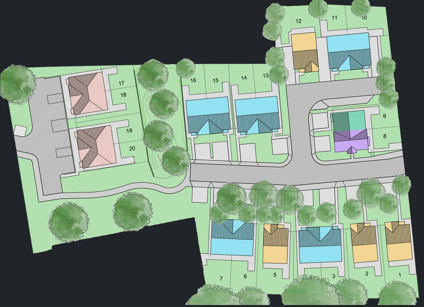 Vixen Place site plan